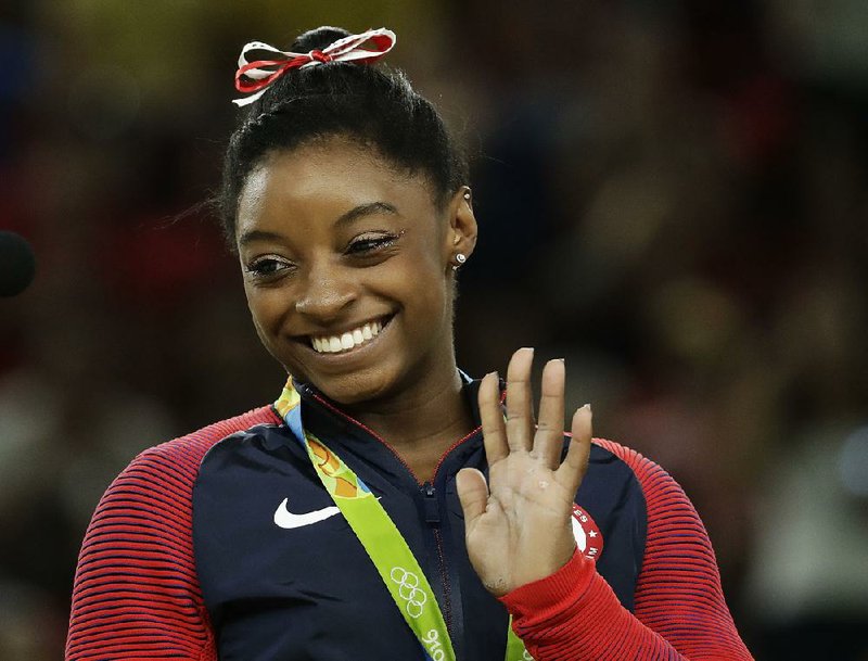 Biles wins floor exercise for record-tying 4th Olympic gold