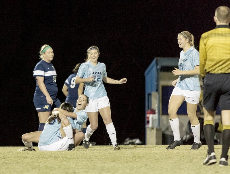 Photo courtesy of JBU Sports Information The John Brown women&#8217;s soccer team went 13-6-2 in 2015 and was picked to finish second in the Sooner Athletic Conference in 2016.