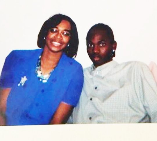 Submitted photo PROUD MOTHER: Antwon Hicks, right, with his mother, Kimilar Graham, of Hot Springs, in a September 2004 photograph. Hicks qualified for the semifinals in the men's 110-meter hurdles at the 2016 Olympic Games in Rio de Janeiro Monday night.