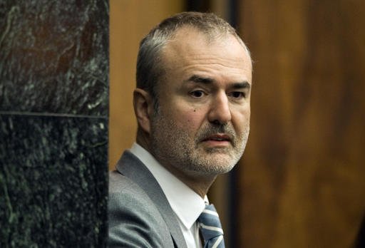 In this Wednesday, March 16, 2016, file photo, Gawker Media founder Nick Denton arrives in a courtroom in St. Petersburg, Fla.