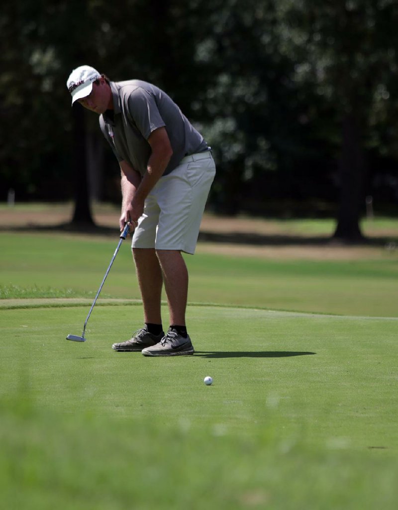 Noah Tullos beat Beau Glover 4 and 2 in a semifi nal and Zach Coats 2 and 1 in the fi nal to win the Arkansas State Golf Association Match Play title at Maumelle Country Club on Sunday.