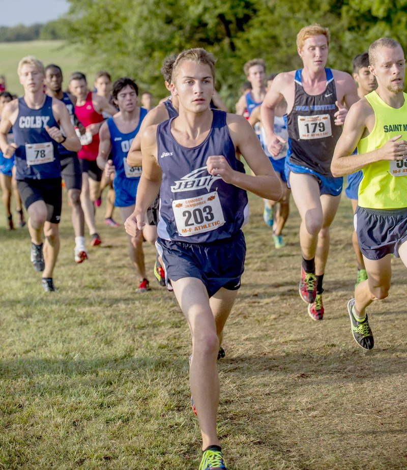 Photo courtesy of JBU Sports Information John Brown University sophomore Josh Uzelac is expected to be one of the Golden Eagles&#8217; top men&#8217;s cross country runners in 2016.