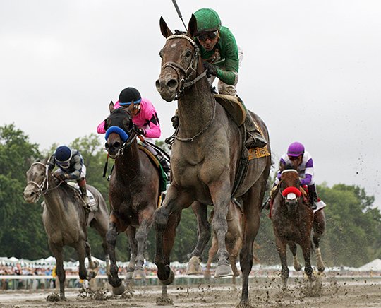 The Associated Press TOPS IN TRAVERS: Exaggerator, pictured winning the Haskell Invitational last time out, seeks his fourth Grade 1 victory of the season in Saturday's $1.25 million Travers at Saratoga Race Course in upstate New York. The 14-horse field includes Arkansas Derby and Belmont Stakes winner Creator.