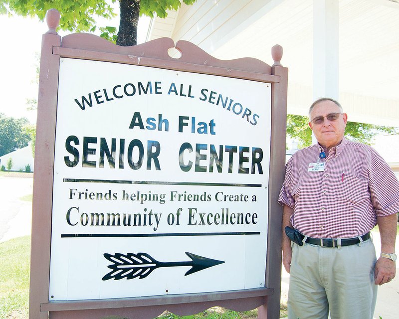 James Mack Street, White River Medical Complex facility administrator and the new director of eight Senior Life Centers in Fulton, Izard, Sharp and Stone counties, stands outside of the Ash Flat Senior Center. As the result of a management agreement between the White River Health System and the White River Area Agency on Aging, the health system began managing the centers in July.