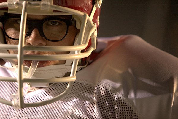 Actor Christopher Severio portrays Brandon Burlsworth in "Greater," which opens Friday nationwide. 