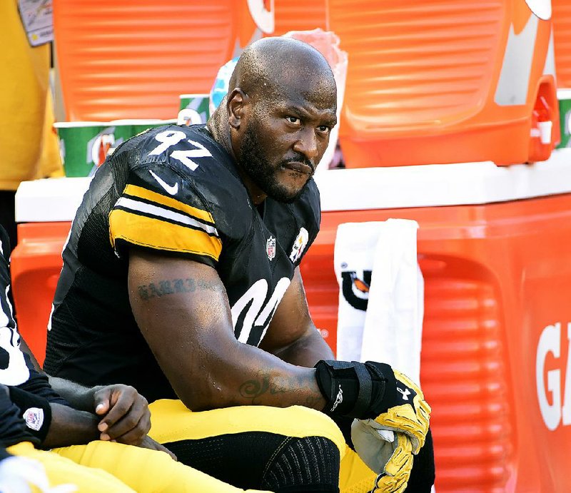 Pittsburgh Steelers linebacker James Harrison met Thursday with NFL investigators looking into allegations linking him to performance-enhancing drugs. Julius Peppers and Clay Matthews of the Green Bay Packers did so Wednesday.