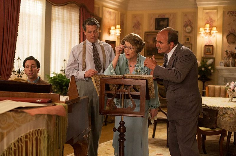 Simon Helberg (left) stars as real-life pianist Cosme McMoon alongside Hugh Grant and Meryl Streep in Stephen Frears’ Florence Foster Jenkins, a comedy about a real-life New York heiress who dreamed of becoming an opera singer, despite her terrible singing voice.