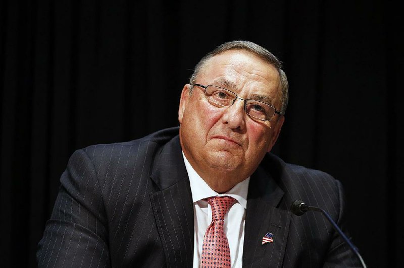 In this June 7, 2016, file photo, Maine Gov. Paul LePage attends an opioid abuse conference in Boston. 