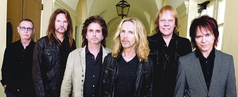 Rockers Chuck Panozzo, Ricky Phillips, Todd Sucherman, Tommy Shaw, James “J.Y.” Young and Lawrence Gowan return to Arkansas on Thursday with guest Honeyjack during Styx’s 2016 tour.
