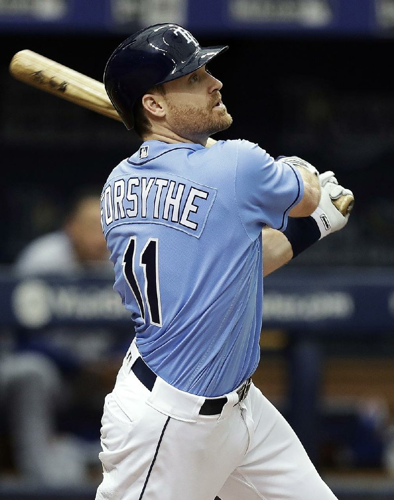 Logan Forsythe (Arkansas Razorbacks) continues to have a solid season for the Tampa Bay Rays, batting .271 in 94 games with a.336 on-base percentage and .463 slugging percentage.