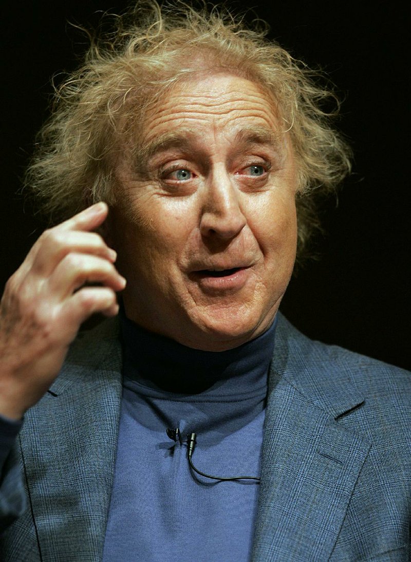 In this March 16, 2005 file photo, actor Gene Wilder speaks about his life and career at Boston University in Boston.