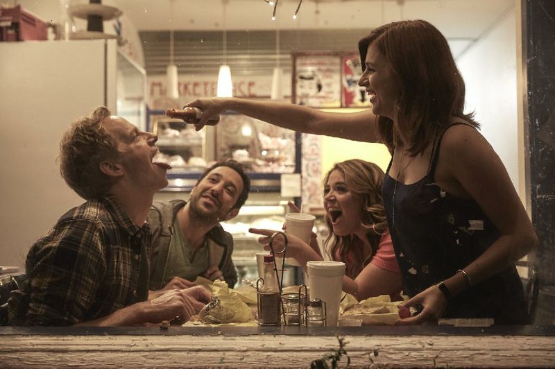 You’re the Worst stars (from left) Chris Geere, Desmin Borges, Kether Donohue and Aya Cash. The FXX adult comedy returns at 9 p.m. Wednesday.