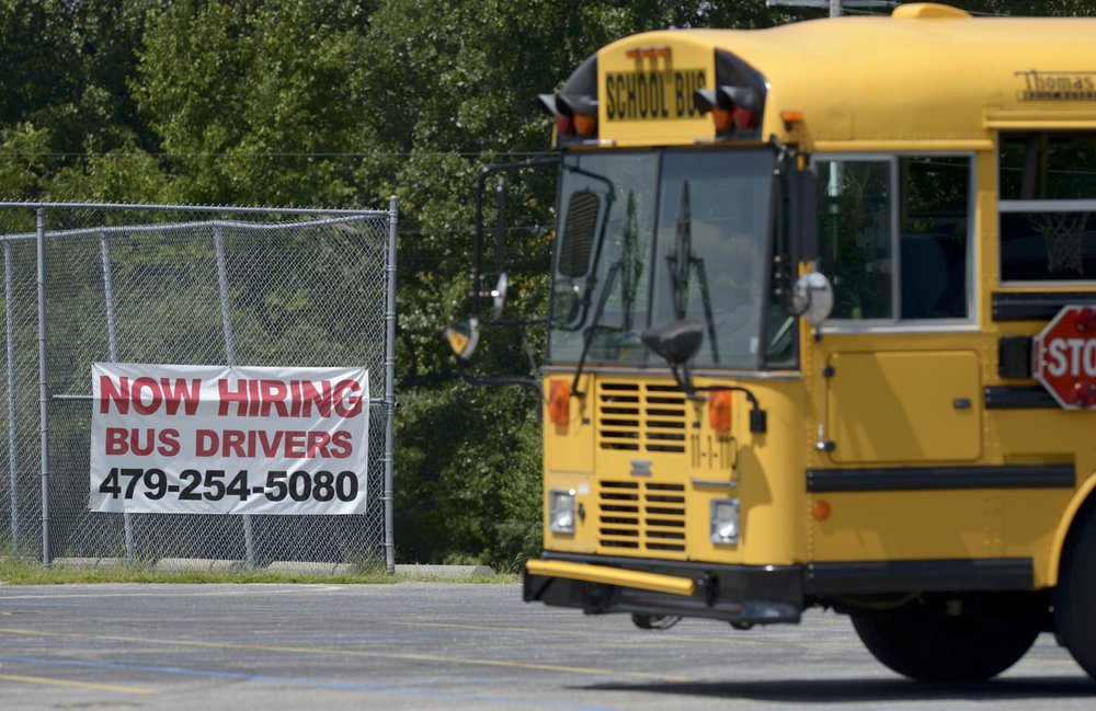 Some Bentonville teachers driving buses, too