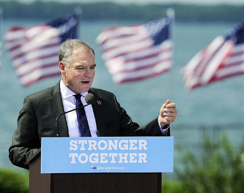 “A candidate who’s on the up and up has no problem giving you the facts,” Democratic vice presidential candidate Tim Kaine said Tuesday in Erie, Pa., as he criticized Republican Donald Trump.
