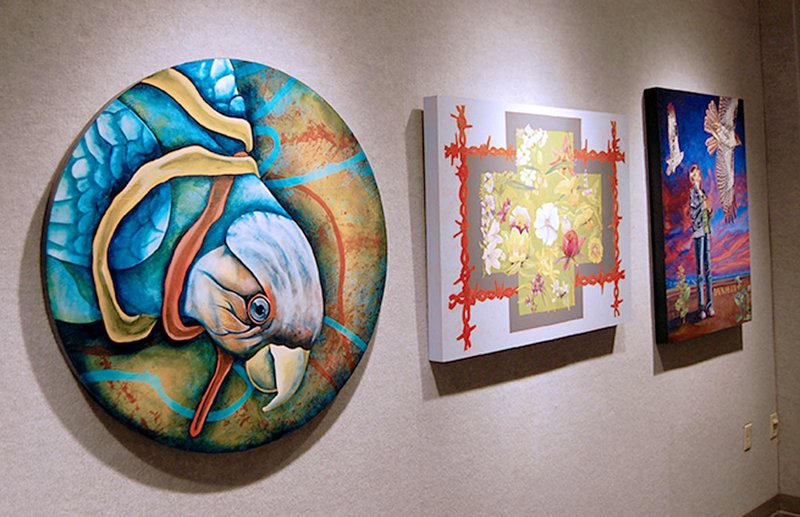 Photo submitted The exhibit &quot;Return from Exile: Contemporary Southeastern Indian Art,&quot; will be opening from 6 to 7:30 p.m. Thursday at John Brown University. The collection features the artwork of 32 top contemporary Native American artists and will focus on responding to the history of Trail of Tears with the themes of removal, return and resilience. The exhibit will be on display through Sept. 23. Both the exhibit and gallery opening are free and open to the public.