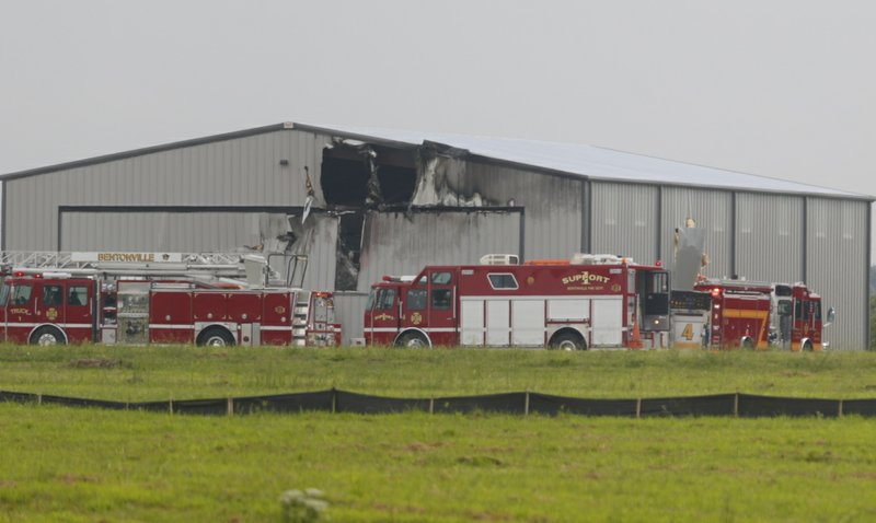 A plane crashed Wednesday at Bentonville Municipal Airport