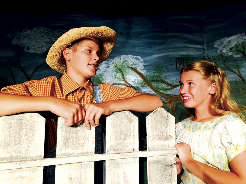 Eric Pilkington and Abi Minor play Tom Sawyer and Becky Thatcher in the upcoming Arts Live Theatre production of “Tom Sawyer.”
