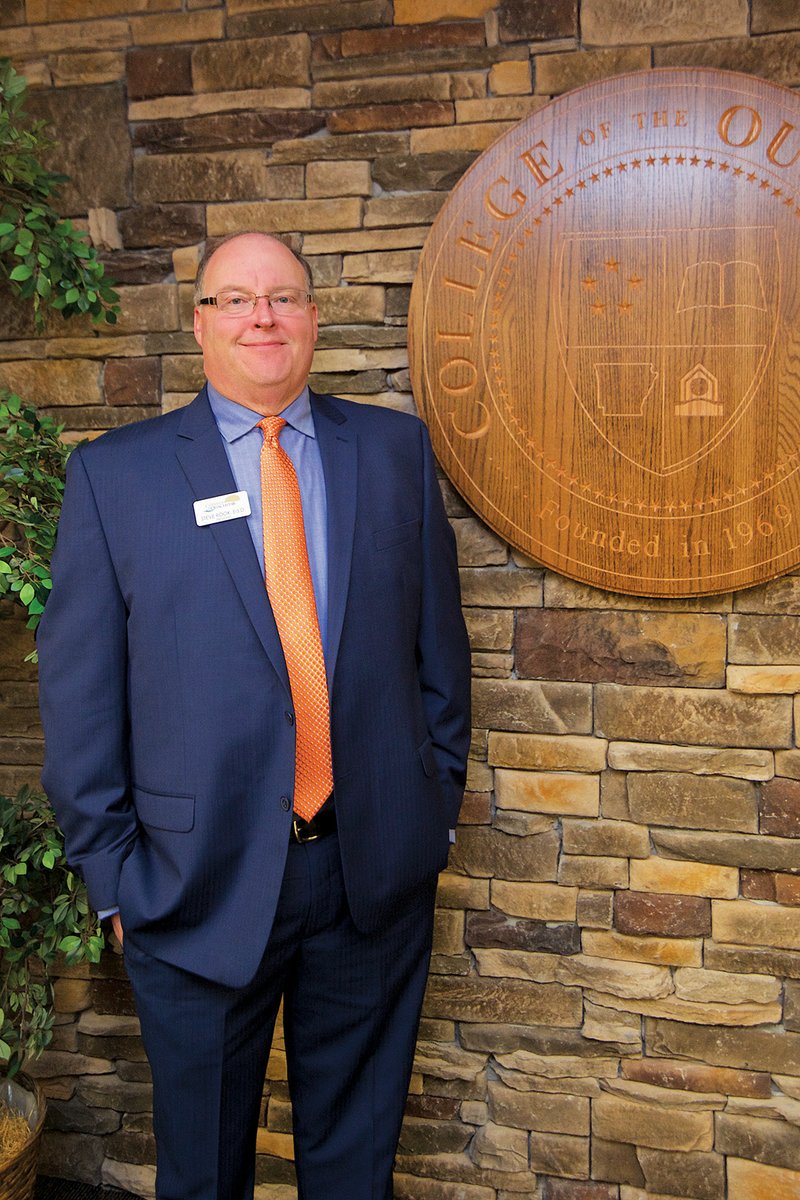 Steve Rook is the new president of the College of the Ouachitas in Malvern, which has about 1,350 students enrolled this fall. 