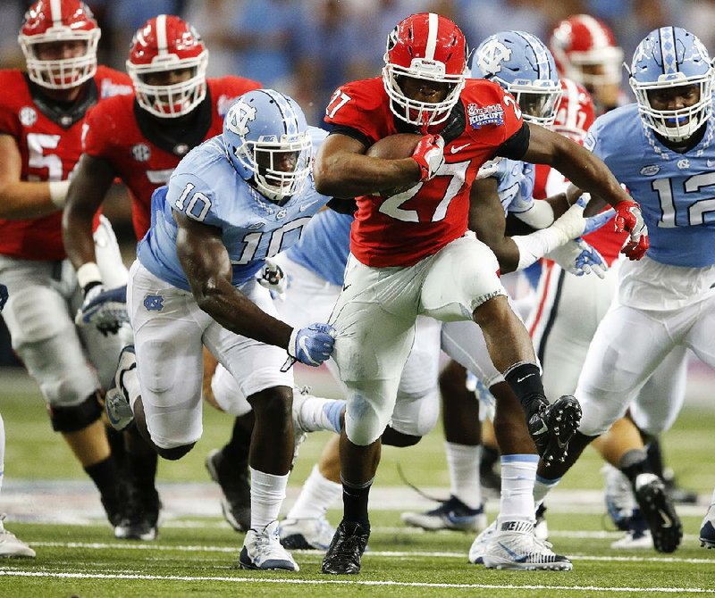 Nick Chubb knee injury on minds of Georgia football coaches, players