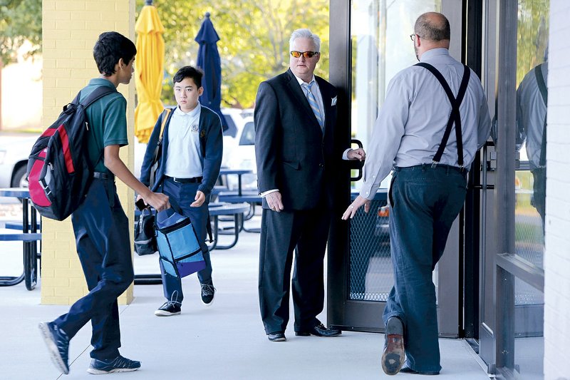 “He has been a mentor to me as well as the rest of the scholars at Haas Hall Academy,” says Haas Hall senior Bryson Horn. “His door is always open, and he is never too busy to assist or guide a scholar.” -Martin Schoppmeyer