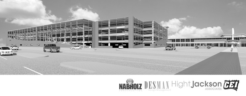 Submitted Photo Design plans for parking deck at Northwest Regional Airport, south approach.