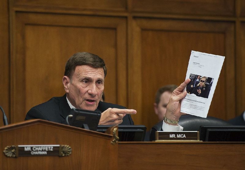 Rep. John Mica, R-Fla., questions a witness Thursday during a House hearing on the State Department’s record-keeping.