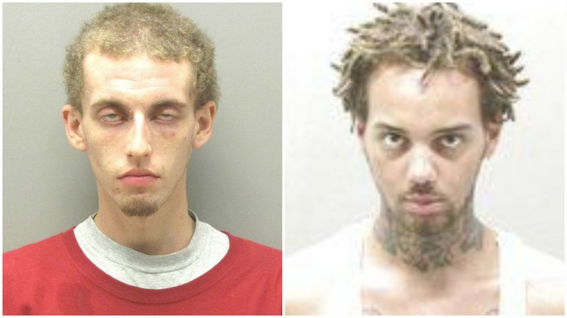 Anthony James Camden, 23, of Hot Springs (left) and Stephon Harris, 20