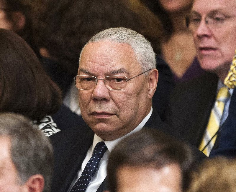  In this May 31, 2012 file photo, former Secretary of State Colin Powell is seen in the East Room of the White House in Washington. 