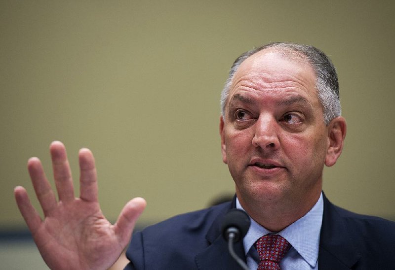 In this Sept. 9, 2016, photo, Louisiana Gov. John Bel Edwards testifies in on Capitol Hill in Washington. 
