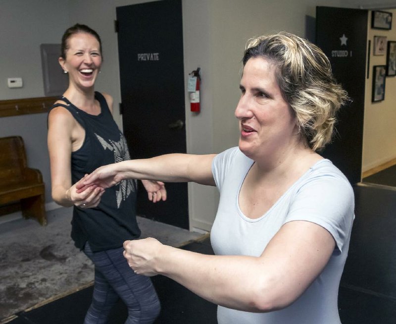 Elizabeth Whitaker, blind since birth, has been taking weekly ballet lessons since spring from Rebecca Mala at Dance Dynamics on South Bowman Road in Little Rock. Whitaker says she decided to study dance “because it promotes natural movement and improves spatial awareness,” two things she thinks will improve her stage presence as a singer.