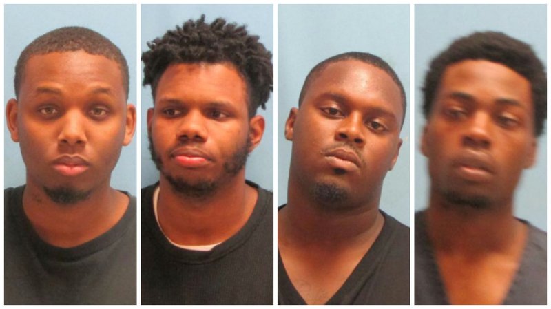 Treyvone Deshawn Hampton, 20, Cornelius D. Harris, 20, Phillip Deonte Spence, 22, and Tryten Tillman, 19