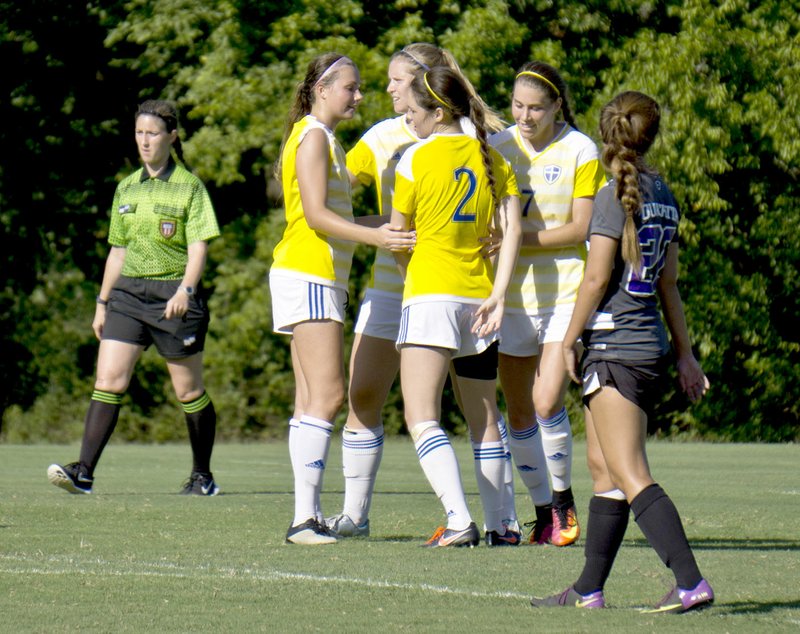 Photo courtesy of JBU Sports Information The John Brown women&#8217;s soccer team picked up a 2-0 win on Saturday against Ouachita Baptist.