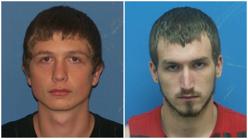 Beau DeWitt (left) and Aaron Brock, both 22, of Pope County