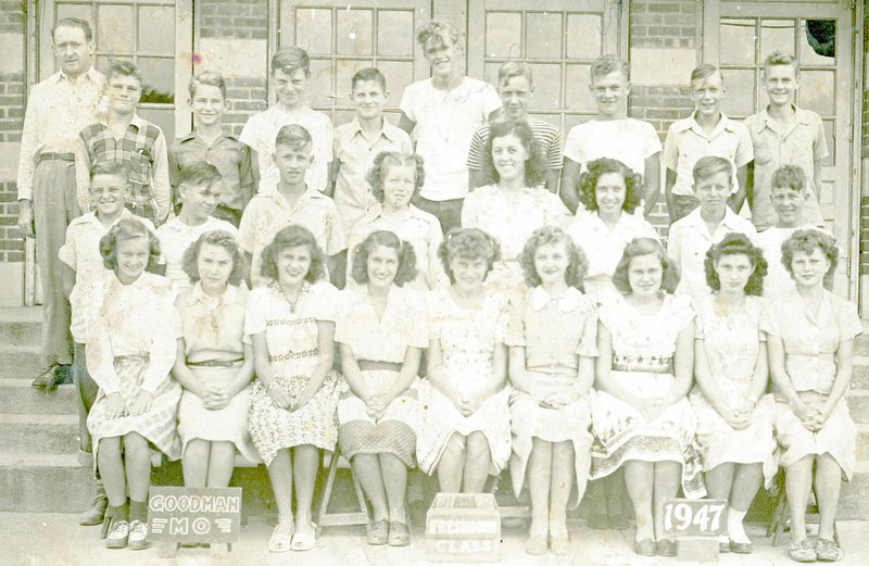 PHOTO SUBMITTED BY THE MCDONALD COUNTY HISTORICAL SOCIETY Goodman High School, freshman class, 1947