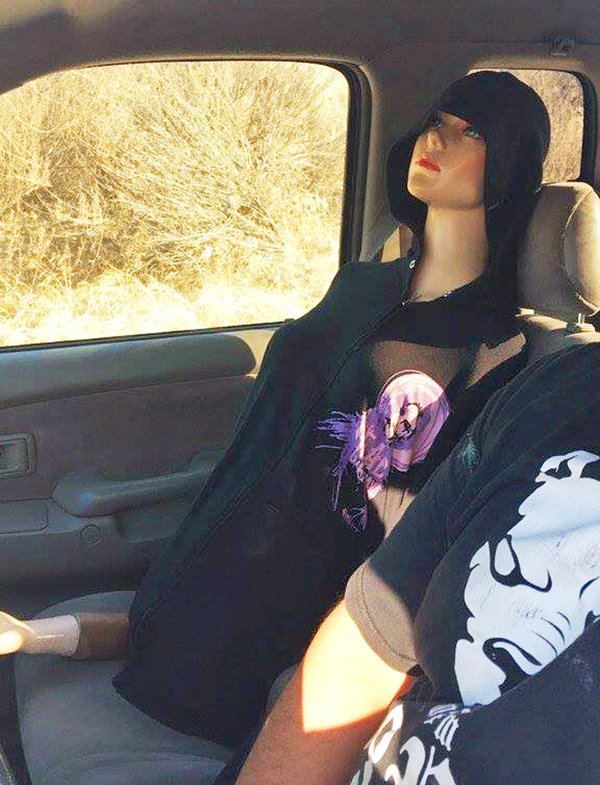 PHOTO: Driver caught using mannequin to drive in carpool lane