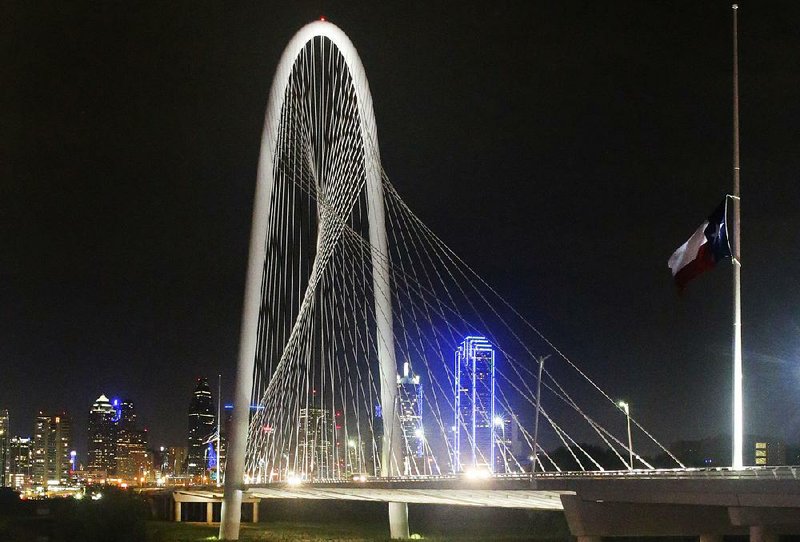 The Margaret Hunt Hill Bridge is one of the newer attractions in Dallas and spans the Trinity River.