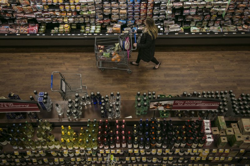 A woman shops at a Kroger grocery store in Birmingham, Michigan, on March 1, 2016. 