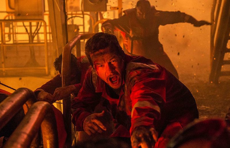 Chief electronics technician Mike Williams (Mark Wahlberg) takes charge amid the chaos after an explosion on an oil rig 41 miles off the coast of Louisiana in Peter Berg’s fact-based Deepwater Horizon.
