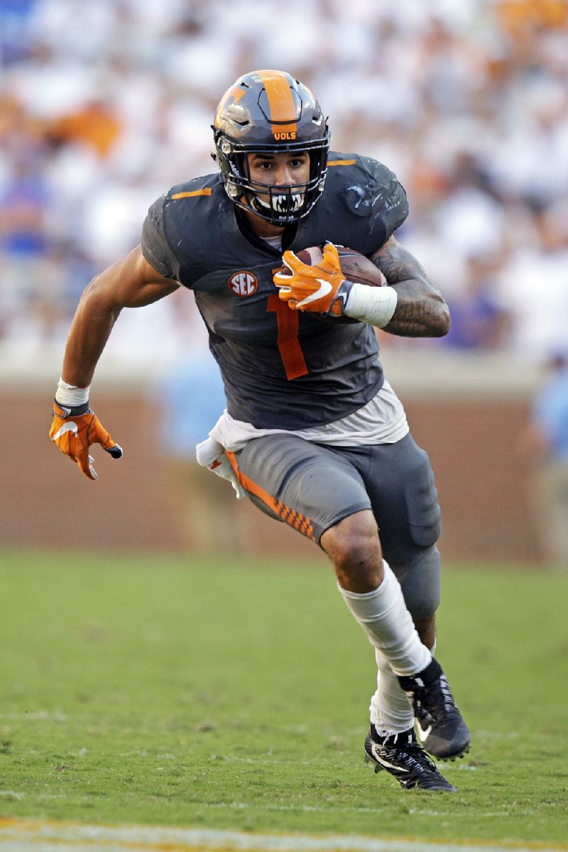 Tennessee running back Jalen Hurd has run for 365 yards and two touchdowns this season for the Volunteers, who are looking to continue its winning momentum after snapping an 11-game losing streak to Florida last week.