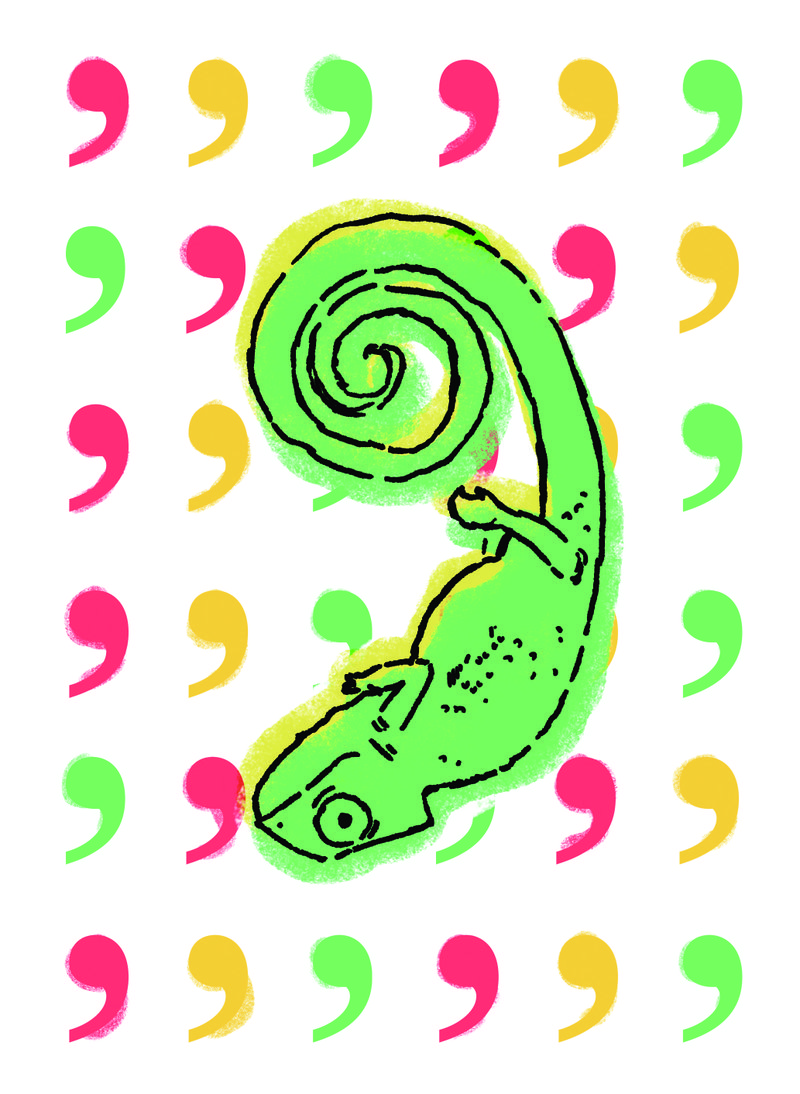 Arkansas Democrat-Gazette Chameleon Illustration 