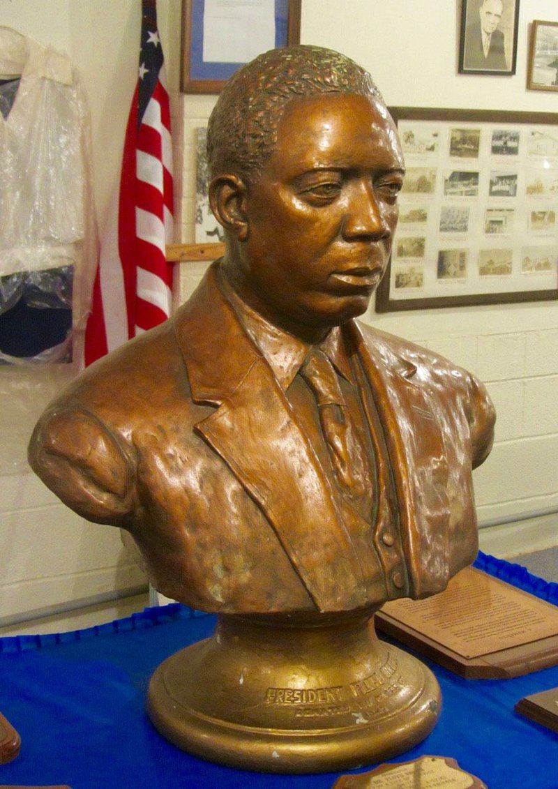 The Fargo Agricultural School Museum displays a bust of Floyd Brown, founder in 1919 of the institute for black students just north of Brinkley.