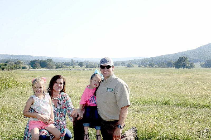 LYNN KUTTER ENTERPRISE-LEADER The Ogden family &#x2014; Nathan, Tracy, Oaklie, 5, and Huntlea, 3, are in a peaceful setting now but this will all change next week when thousands of people and thousands of cars show up for the Oct. 13 Luke Bryan Farm Tour concert. The concert is being held on Ogden Ranch on Illinois Chapel Road in Prairie Grove.