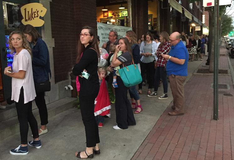 Fans of "Gilmore Girls" lined up at Andina Cafe & Coffee Roastery in downtown Little Rock as the coffee shop was transformed into the show's homey hangout spot, Luke's Diner. 