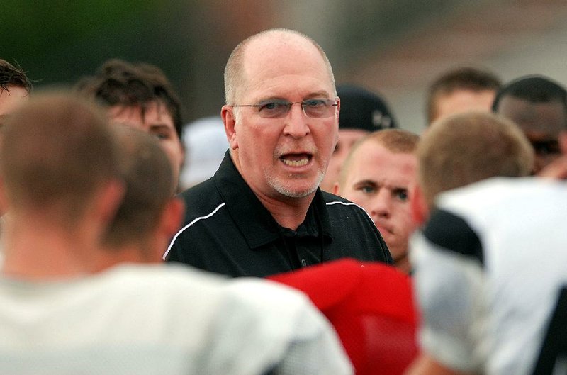 Harding University football coach Ronnie Huckeba is shown in this file photo.