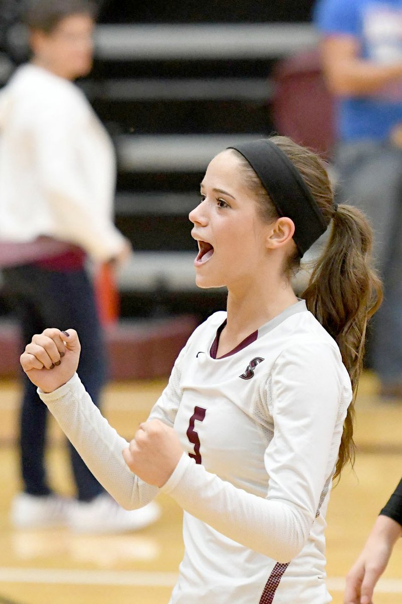 Bud Sullins/Special to the Herald-Leader Senior libero Andrea Lowry has come on strong in the second half of the season for the Siloam Springs volleyball team.