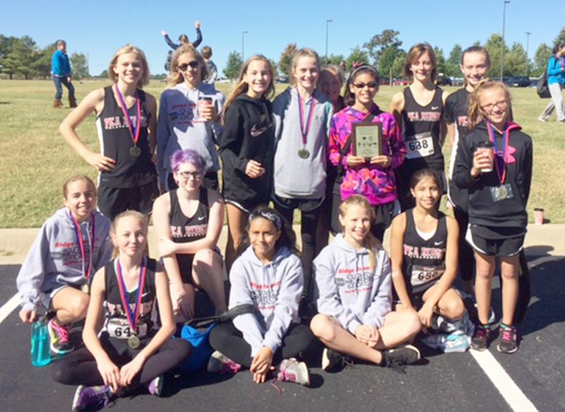 The Junior High Lady Blackhawks took first place in the Jr. High Springdale School Invitational Saturday under the coaching of Heather Wade.