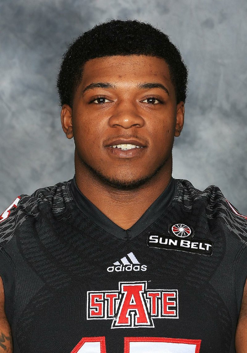 Arkansas State middle linebacker  Kyle Wilson.