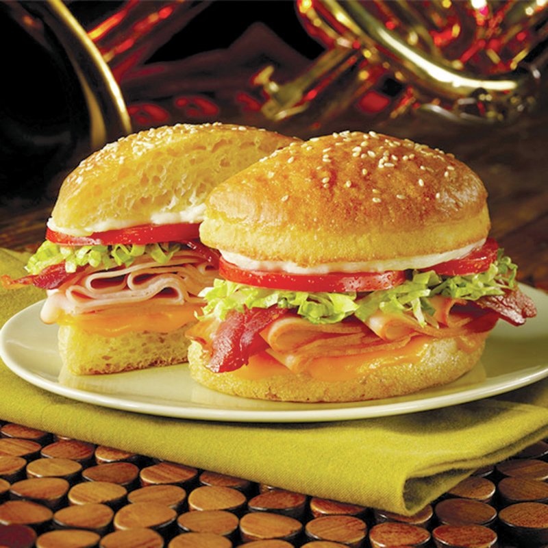 The turkey, bacon club sandwich is one of Schlotzsky&#8217;s more popular sandwiches.