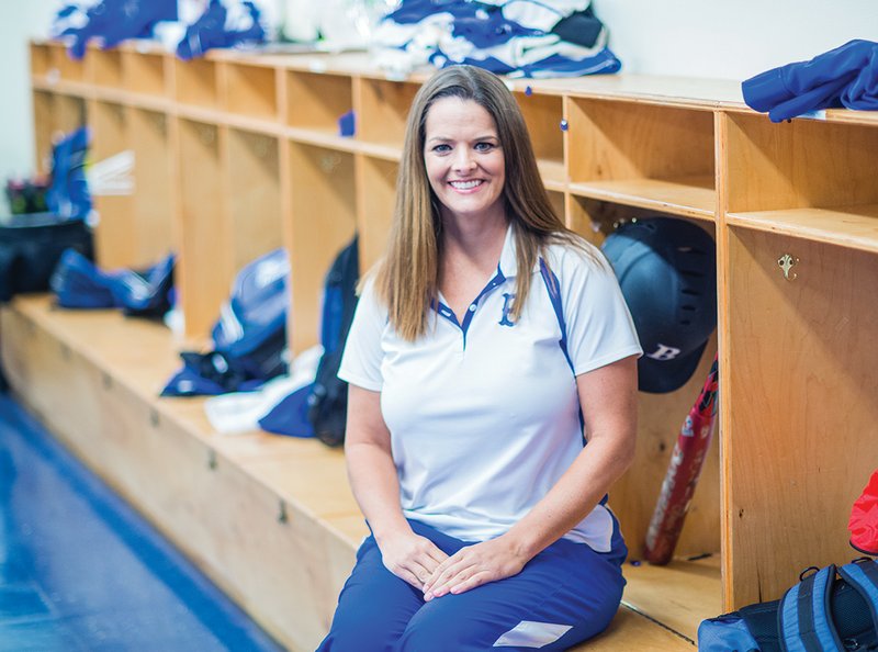 Lisa Dreher, head softball coach at Bryant High School, is in the zone after recently being inducted into the University of Central Arkansas Sports Hall of Fame for years of accomplishments and setting records, both on and off the field.