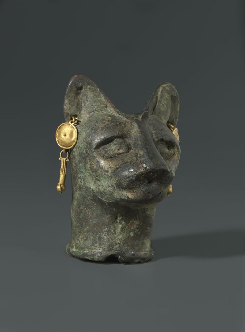 Figure of a Cat, 305 B.C.-first century, is part of the “Divine Felines” exhibit at the Dallas Museum of Art.  

